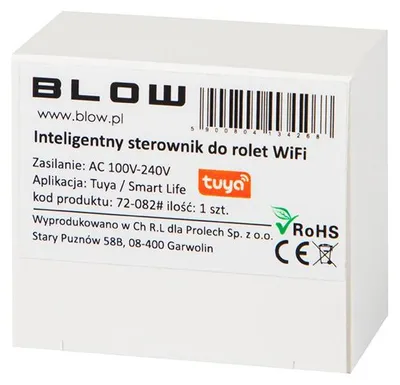 Obrázek produktu pro Smart dálkové ovládání rolet BLOW 72-082, WiFi TUYA