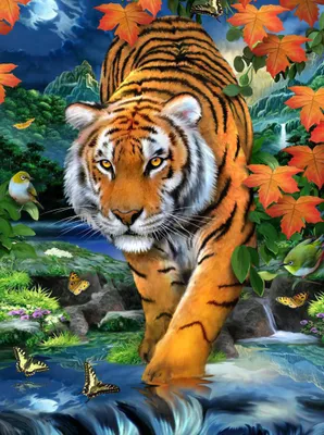 Produktbild von Malen nach Zahlen PJS84 Tiger