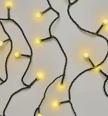 Produktbild von Emos D5AW03, Girlande, Polyvinylchlorid (PVC), Grün, Weihnachten, Warmweiß, 20 m