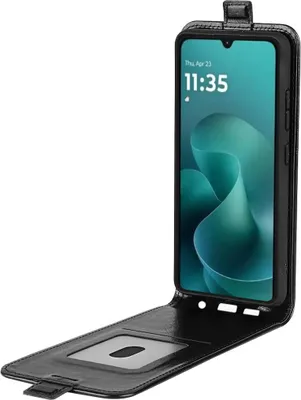 Immagine prodotto di Cover in Pelle finta per Motorola Moto G06 4G Custodia flip verticale con portacarte