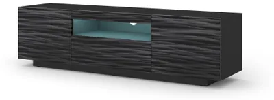 Imagen del producto de Mueble de TV AURA de 150 cm, color  satinado, con iluminación LED, para colgar o colocar en el suelo