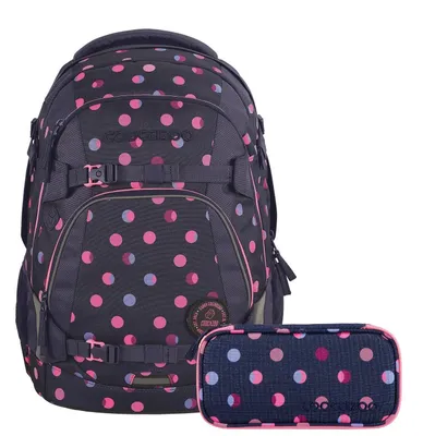 Produktbild von Coocazoo Rucksack-Set MATE Reflective Moons 2-tlg., inkl. Mäppchen