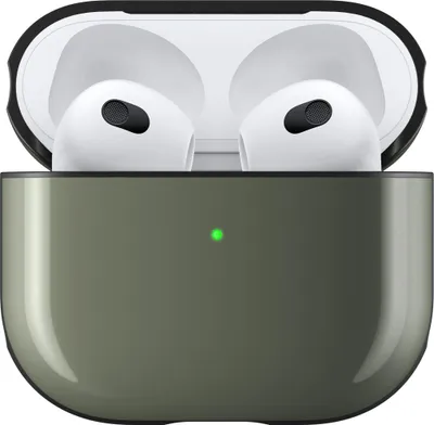 Image de Nomad Sport Coque AirPods 3 – Corps brillant avec une prise en main confortable – Tuyau lumineux intégré pour l'indicateur de charge LED – Compatible avec la charge Qi et MagSafe - Vert