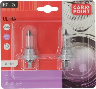 Produktbild von 1x CARPOINT Ultrabright H7 Glühlampe Fernlicht 12V 55W Halogen 0760076