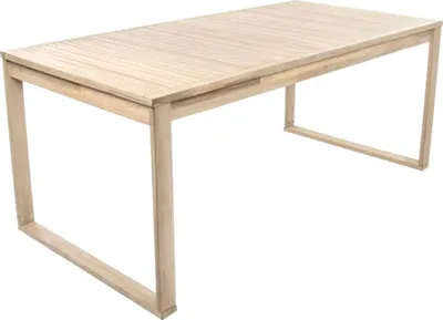 Produktbild von Gartentisch GARDEN PLACE Maja 180/240 x 90 x 76 cm beige, aus robustem Akazienholz, Ausziehfunktion, bis zu 8 Sitzplätze