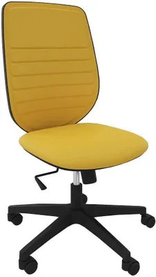 Produktbild von Quadrifoglio Bürostuhl Okay gelb, schwarz Stoff