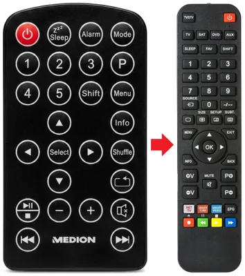Produktbild von Fernbedienung geeignet für MEDION MD86185