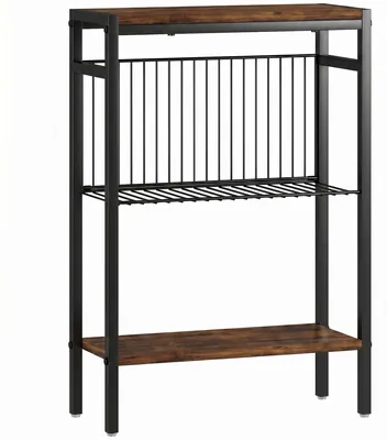 Immagine prodotto di Tavolino con 3 ripiani | Colore: Marrone rustico | Dimensioni: 43x18x62,5 cm