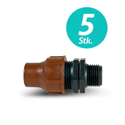 Produktbild von 5x Rain Bird Kupplung x 1/2'' AG 13/16 mm PE-Rohr