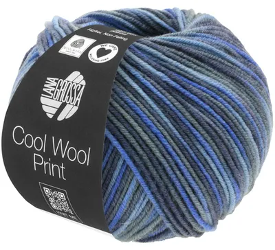 Produktbild von Lana Grossa - Cool Wool Print 0716 jeans marine royal