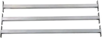 Produktbild von 3 Stück Fenstergitter, Einbruchschutzgitter, Ausziehbar für Außenfenster, Galvanisch Verzinkt, 710-1200 mm