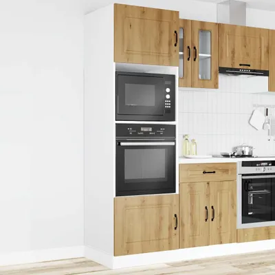 Produktbild von "2026 Aktion"Sideboard Küche Moderne - CLORIS - Buffetschrank - Herdumbauschränke 2 Stk. Kalmar Artisan-Eiche Holzwerkstoff - NeuMöbel9206378