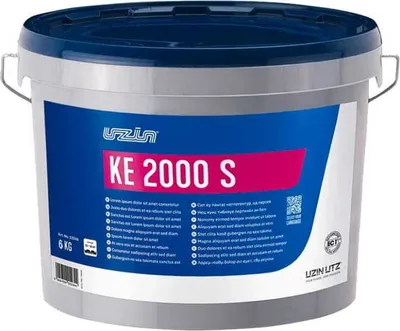 Produktbild von Universal-Nass- und Haftklebstoff UZIN KE 2000 S KLEBER für Vinyl- PVC 6 kg