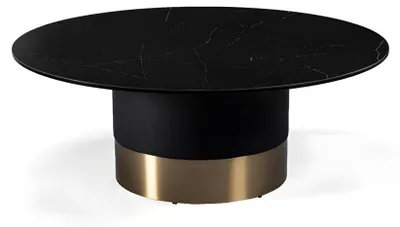 Immagine prodotto di Tavolo Moderno Tavolino da Caffè Tavolino da Caffè Rotondo Doppio Tavolino da Caffè Soggiorno Tavolino da Caffè