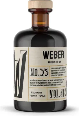Produktbild von Mein Gin - Webers Premium Dry Gin No25 - Der Weber Gin 0,5L (41% Vol)