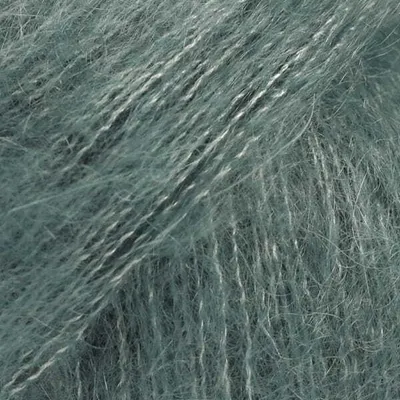 Produktbild von DROPS Kid-Silk Luxusgarn, 25g, 210m, Moher & Seide, Nordseegrün, Zart & Federleicht