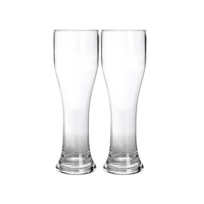 Produktbild von 2 x Weizenbierglas aus bruchfestem Polycarbonat - 650ml