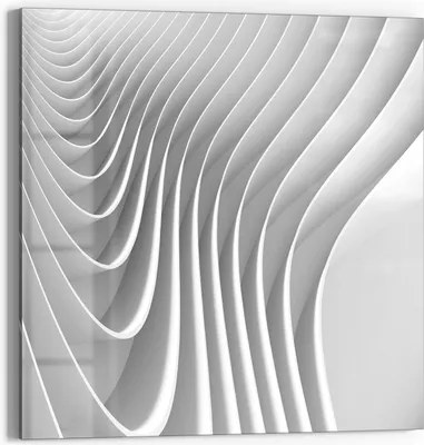 Produktbild von DEQORI Glasbild Echtglas 30x30 cm 'Lamellendesign' Wandbild Bild modern Deko