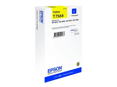 Zdjęcie produktu dla Epson C13T75644N, High (L) Yield, Żółty, 1 szt., 1500 stron(y), Jednopak