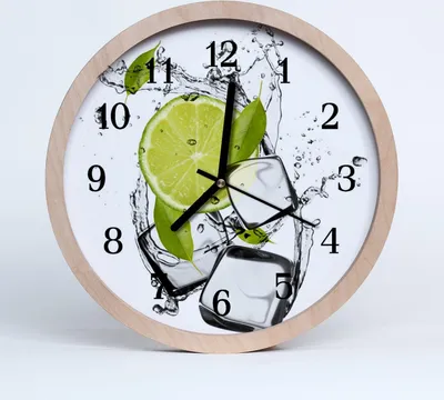 Produktbild von Holzuhr 20fi cm wanduhr - Limette