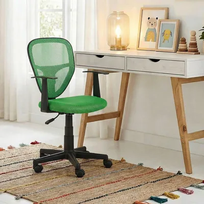 Produktbild von Kinderdrehstuhl STUDIO - Ergonomischer Schreibtischstuhl mit Armlehnen, Verstellbar, Dunkelgrün - Ideal für Kinder, Atmungsaktives Mesh, Leichter Aufbau [bis 80kg]