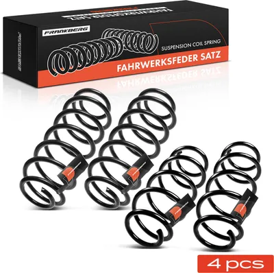 Produktbild von Frankberg 4x Fahrwerksfeder Vorne Hinten für VW Polo 9N 1.4L 2001-2009
