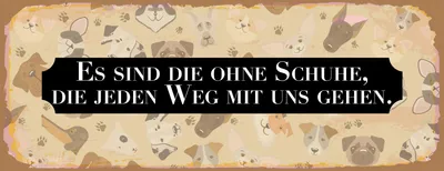 Produktbild von vianmo Holzschild 10x27 cm Es sind die ohne Schuhe