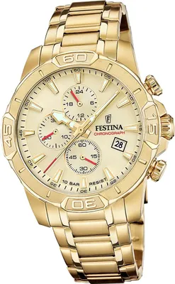 Produktbild von Festina Herrenuhr Timeless Chronograph Armbanduhr Edelstahl gold D2UF20705/2