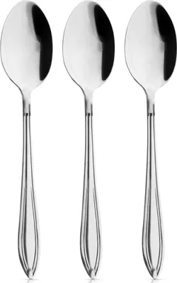 Produktbild von Orion | Esslöffel Set - Silber - 20,5 Cm - 3 Stück - Edelstahllöffel - Spülmaschinenfest
