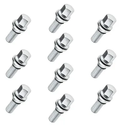 Obrázek produktu pro 10x offsetové šrouby M14x1,5 28mm excentrické šrouby Šrouby kol pro Audi VW Škoda