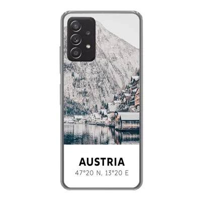 Produktbild von MuchoWow® Handyhülle Schutzhülle Hülle für Samsung galaxy a73 Österreich - Wasser - Berge - Alpen Silikon Softcase Handy Hülle - Handyhülle