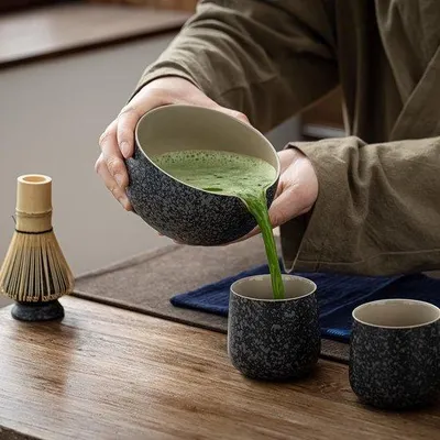 Produktbild von Famanu Matcha Set Hochwertige Utensilien - S1 Anthrazitgrau