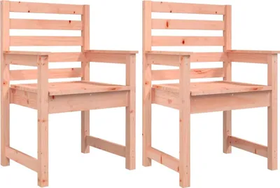 Produktbild von vidaXL Gartenstühle 2 Stk. 60x48x91 cm Massivholz Douglasie