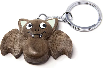 Immagine prodotto di Portachiavi in legno - pipistrello