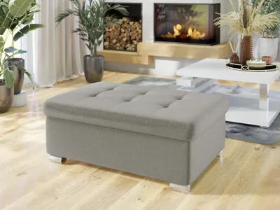 Obrázok produktu pre Taburetka do obývačky NELLI 2 - svetlá šedá 2