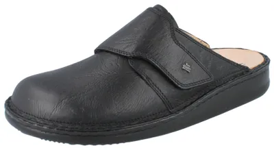 Productafbeelding van Finn Comfort, Amalfi, heren, slippers, leer, zwart, NIEUW - Herenschoenen, sandalen/slippers, zwart
