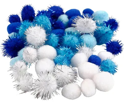 Produktbild von Pompons, D 15+20 mm, Sortierte Farben, 48 sort./ 1 Pck [HOB-51883]