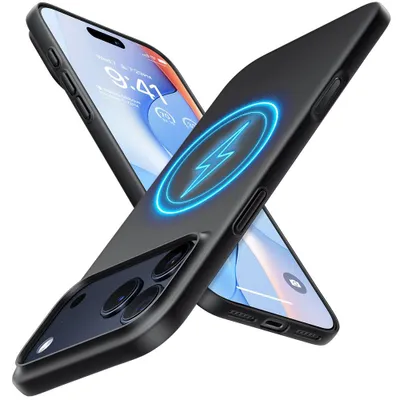 Obrázok produktu pre Torras - SlimFit MagSafe Series ochranný obal na iPhone 17 Pro – čierny
