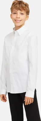Produktbild von Jack & Jones Eaxel Stretch Langarmhemd Weiß 10 Years Jungen Weiß 10 Years