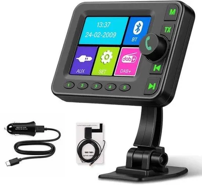 Zdjęcie produktu dla Adapter DAB/DAB+ do radia samochodowego, przenośny, odbiornik USB DAB+