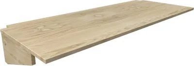 Immagine prodotto di Scaffale da scrivania in legno da 140 cm per letto a soppalco - grezzo (senza vernice)