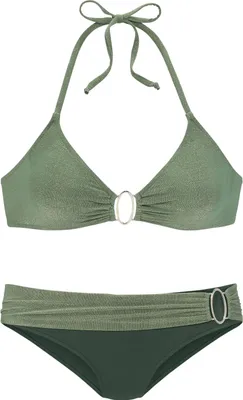 Produktbild von JETTE Triangel-Bikini oliv Größe 32 Cup A/B