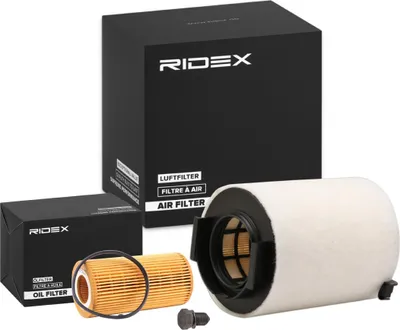 Produktbild von RIDEX Filterset Inspektionspaket Filtersatz für VW Golf V Schrägheck (1K1) TOURAN (1T1, 1T2) Passat Variant (3C5) GOLF PLUS (5M1, 521) für AUDI