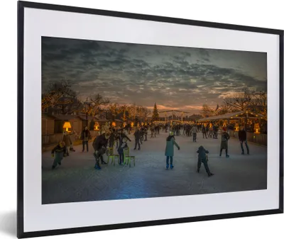 Produktbild von MuchoWow® MuchoWow® Gerahmtes Poster Weihnachten - Weihnachtsbeleuchtung 60x40 cm - Poster mit zchwarzem Bilderrahmen - Schlafzimmer - Plakat in Rahmen - Drucken