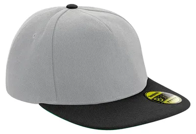 Image de Casquette Snapback Beechfield « Original » à visière plate LT1320 (taille unique) (gris/noir)