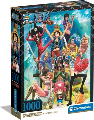 Obrázok produktu pre Clementoni One Piece, 1000 kusov, Televízia / filmy, 18 rok / roky