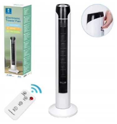 Produktbild von Bodenventilator 50W Säulenventilator 3 Geschwindigkeiten + LCD-Fernbedienung Aigostar