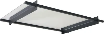 Produktbild von Palram - Canopia Vordach Nancy 2050 Anthrazit 94x206x14 cm