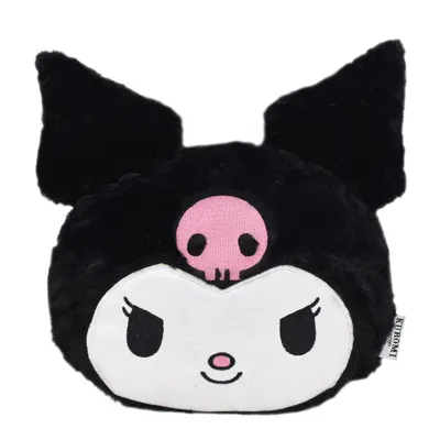 Produktbild von 1x Home Flair Kuromi Flauschige Wärmeflasche 600ml mit abnehmbarem Plüsch-Bezug – Ultra-weich & Kompakt - Ideal für Kinder & Kawaii-Fans