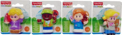 Immagine prodotto di Set di figure Little People pittore, bibliotecario, veterinario, uomo lecca lecca